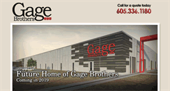 Desktop Screenshot of gagebrothers.com